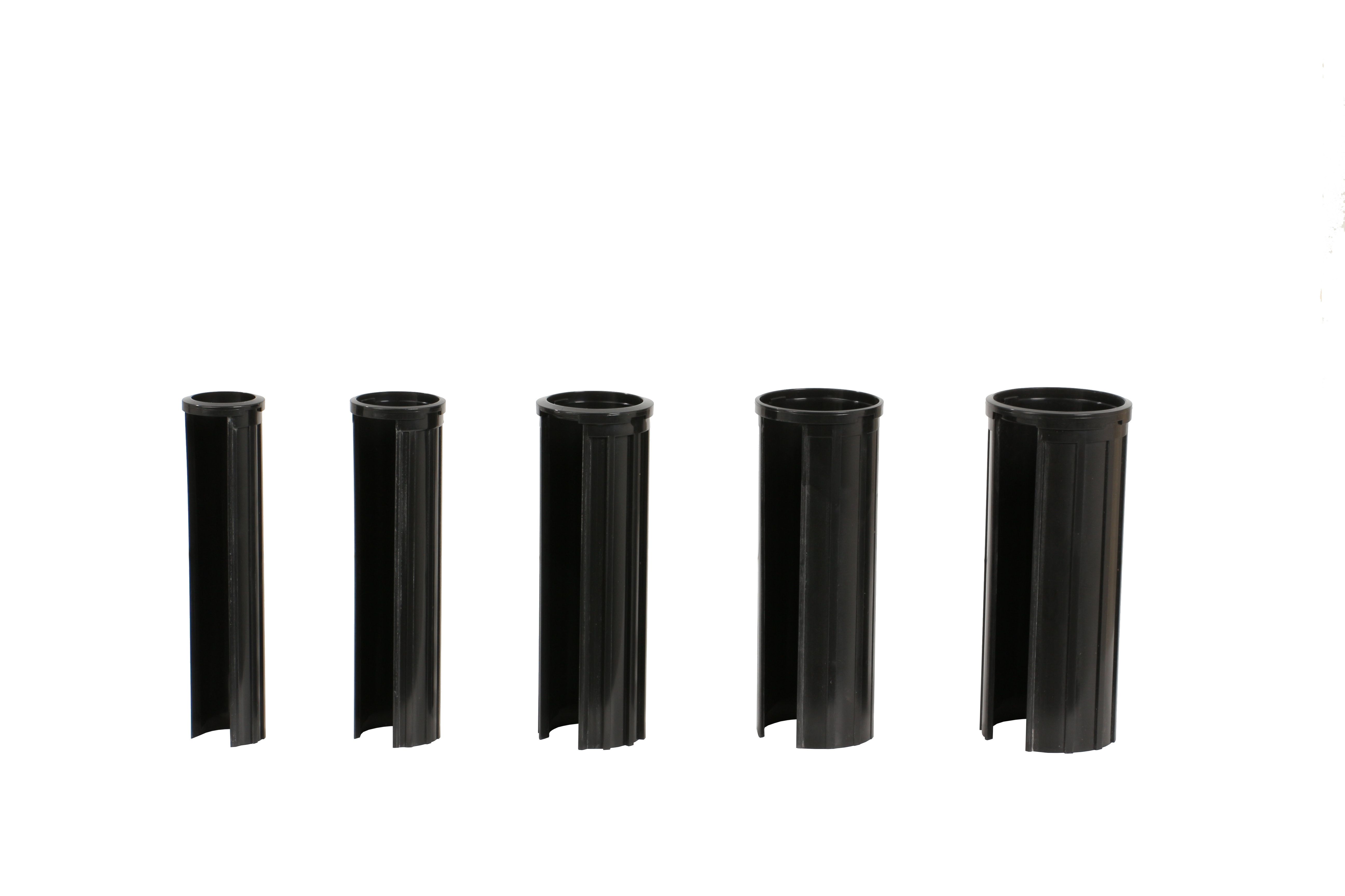 doppler Granitsockel-Reduzierringe Innendurchm. 52,48,38,32,25 mm schwarz, Länge 150mm