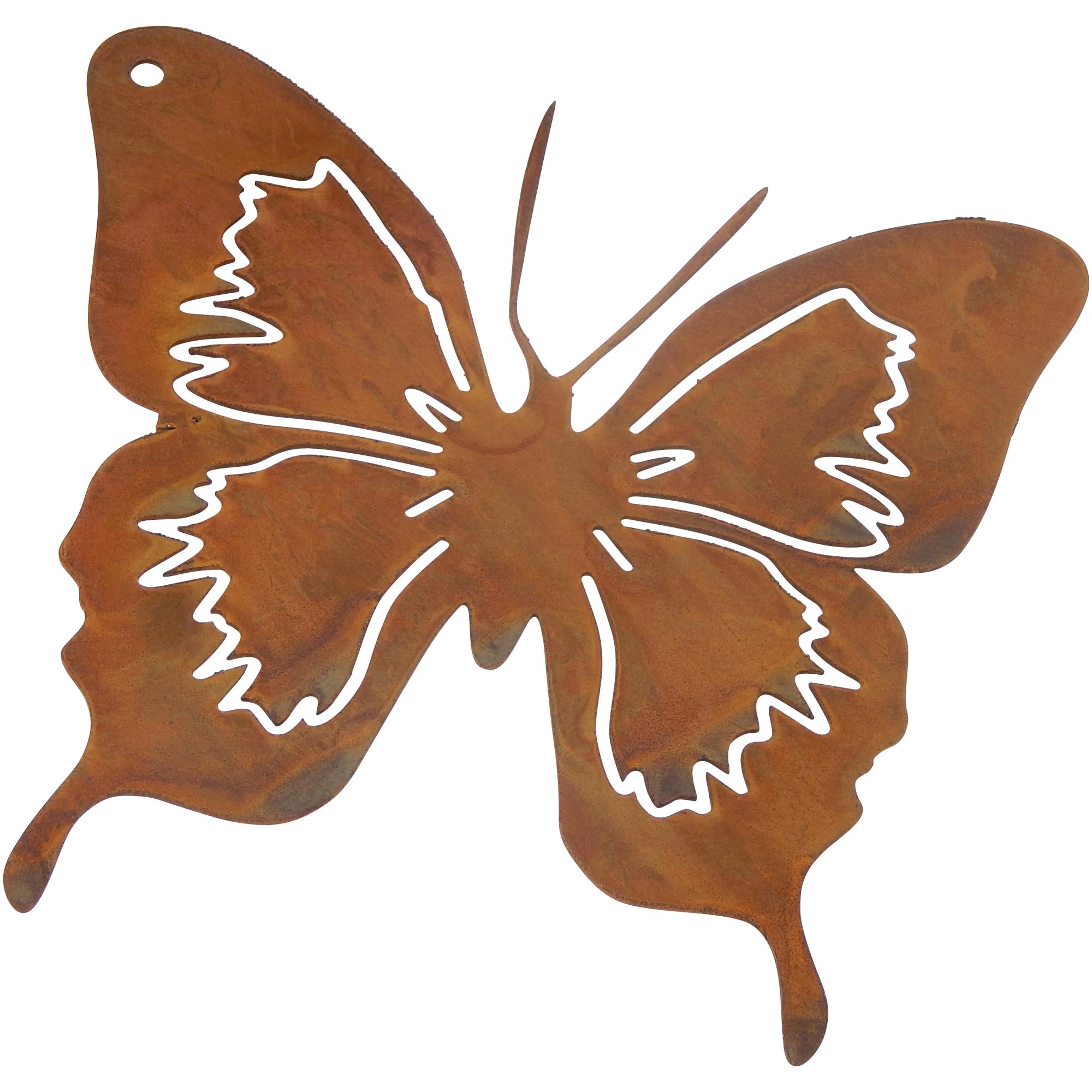 Schmetterling aus Metall zum Hängen Gr. 12 x 12 cm
