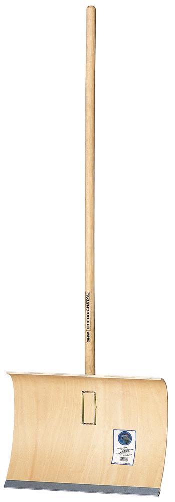 SHW Schneeschieber-Sperrholz Blatt 5-fach verleimt, 50 cm breit,  mit Holzstiel 