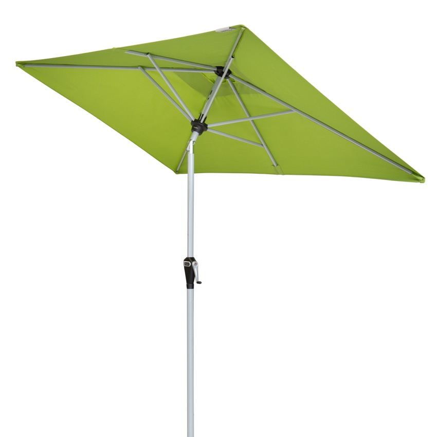 doppler Sonnenschirm - Mittelstock, mit Knickvorrichtung & Höhenverstellung 210 x 140cm - fresh green -