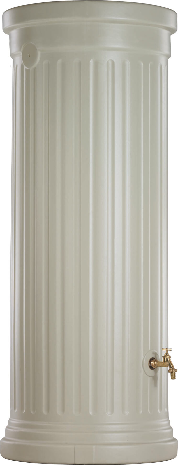 GARANTIA Säulen-Regentonne, sandbeige 500/1.000 Liter